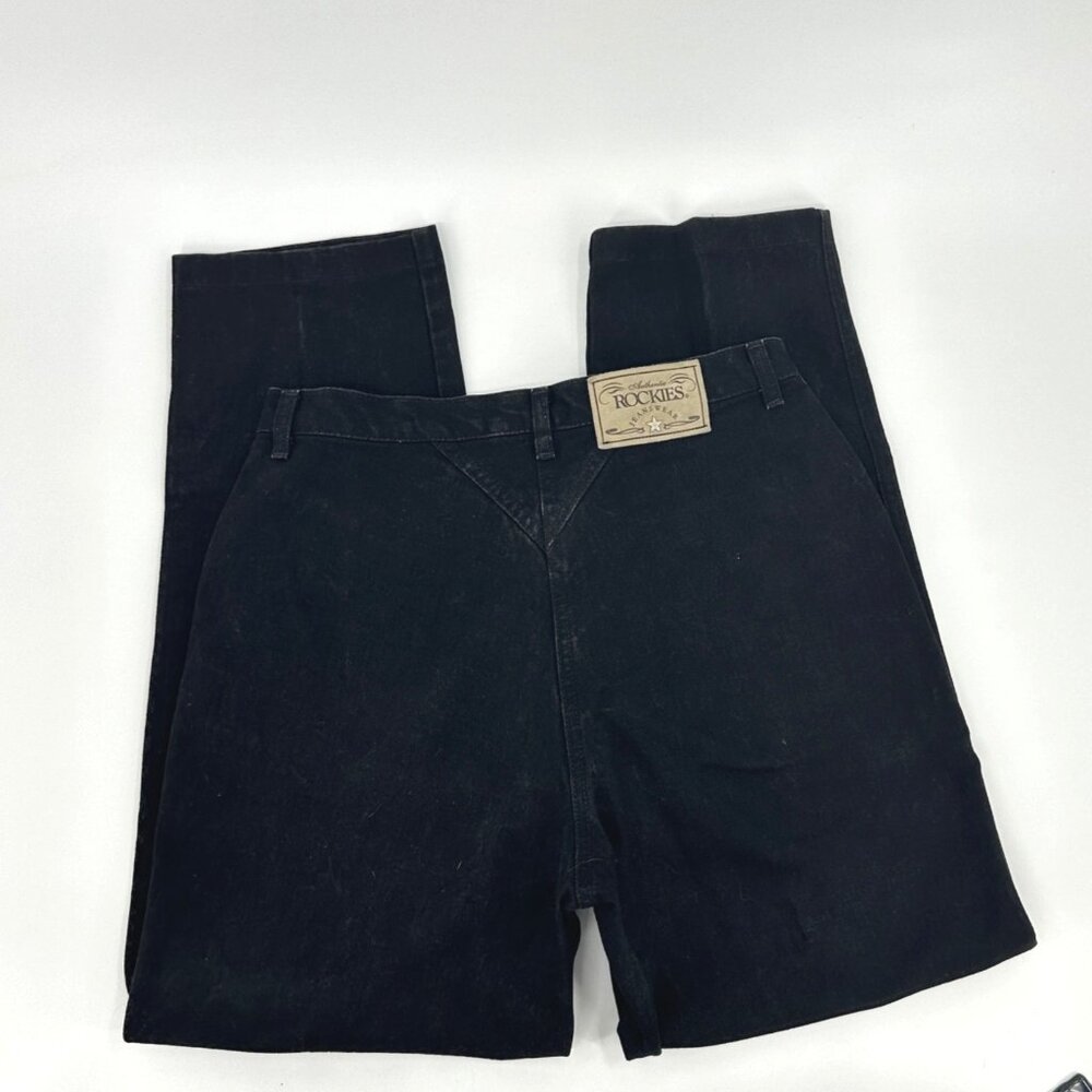 Womens Rockies Black Super High Rise Pocketless Western Jeans - Picture 5 of 7